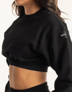 Discount ECHT Esteem Cropped Sweater Black