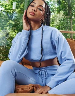 Sale ECHT Esteem Cropped Sweater Hydrangea Blue