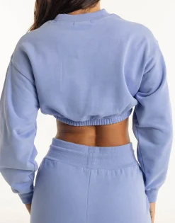 Sale ECHT Esteem Cropped Sweater Hydrangea Blue