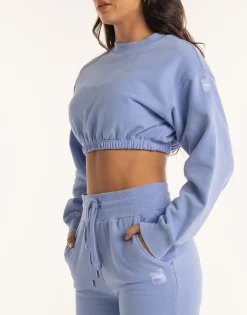 Sale ECHT Esteem Cropped Sweater Hydrangea Blue