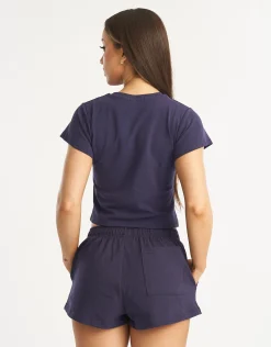 Fashion ECHT Flag Baby Tee Eclipse Blue