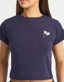 Outlet ECHT Flag Baby Tee Eclipse Blue