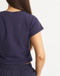 Outlet ECHT Flag Baby Tee Eclipse Blue