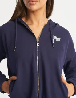 Hot ECHT Flag Zip-Up Jacket Eclipse Blue