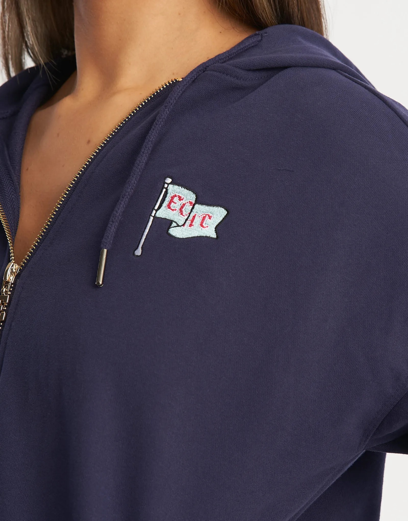 Hot ECHT Flag Zip-Up Jacket Eclipse Blue