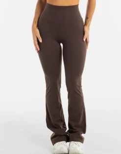 Fashion ECHT Flare Leggings Fudge Brown