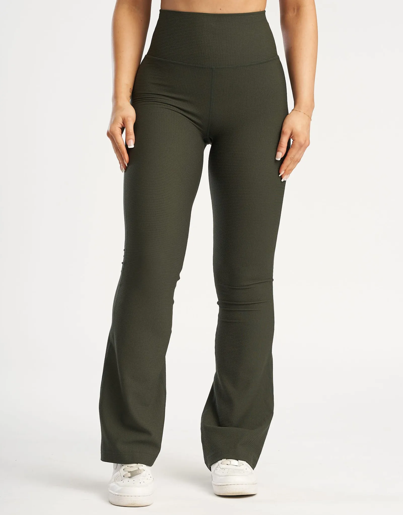 Online ECHT Flare Lounge Leggings Forest Green