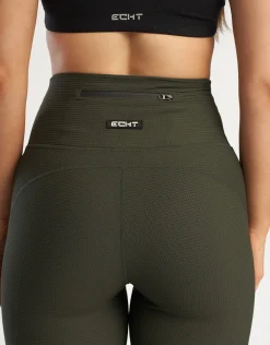 Online ECHT Flare Lounge Leggings Forest Green