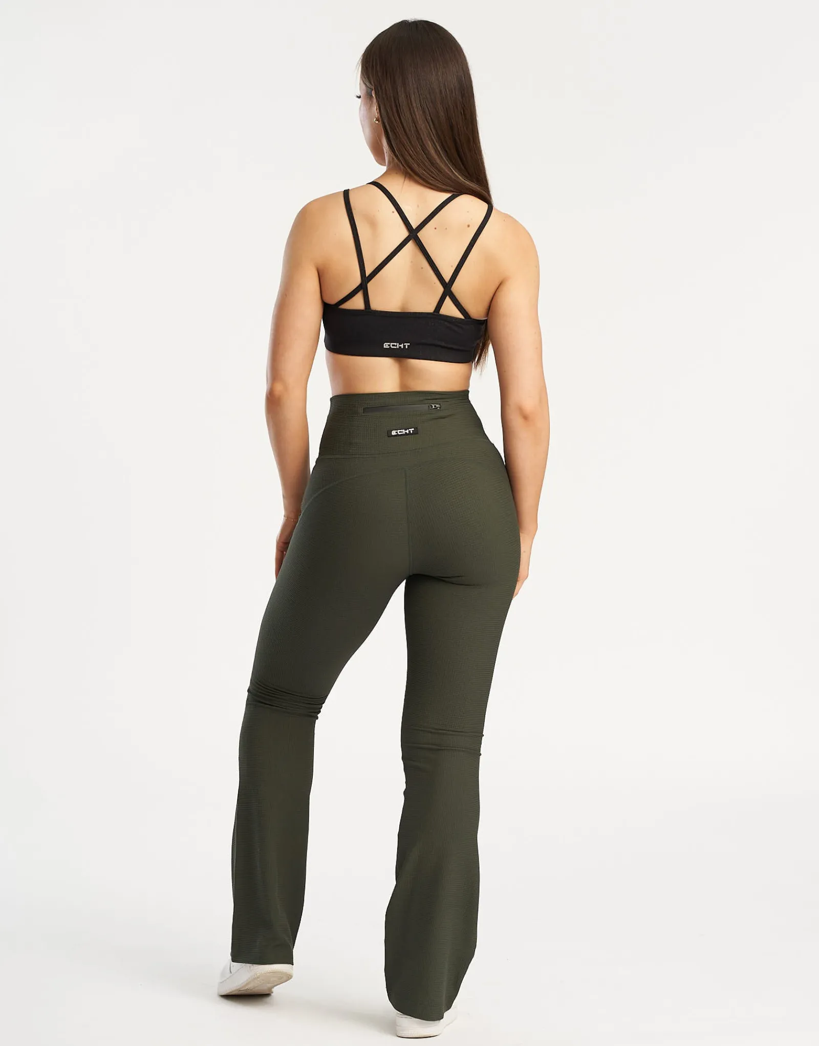 Online ECHT Flare Lounge Leggings Forest Green