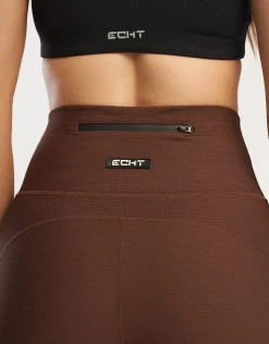 Hot ECHT Flare Lounge Leggings Chestnut Brown