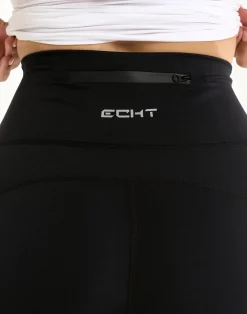 Hot ECHT Flare Lycra Leggings Black