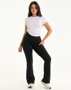 Hot ECHT Flare Lycra Leggings Black