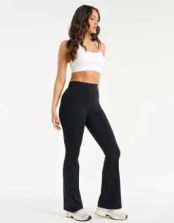 Outlet ECHT Flare Lycra Pocket Leggings Black
