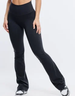 Discount ECHT Flare Lycra Scrunch Leggings Black