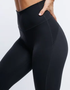 Discount ECHT Flare Lycra Scrunch Leggings Black