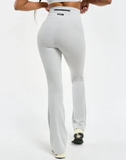 New ECHT Flare Ribbed Leggings Micro Grey