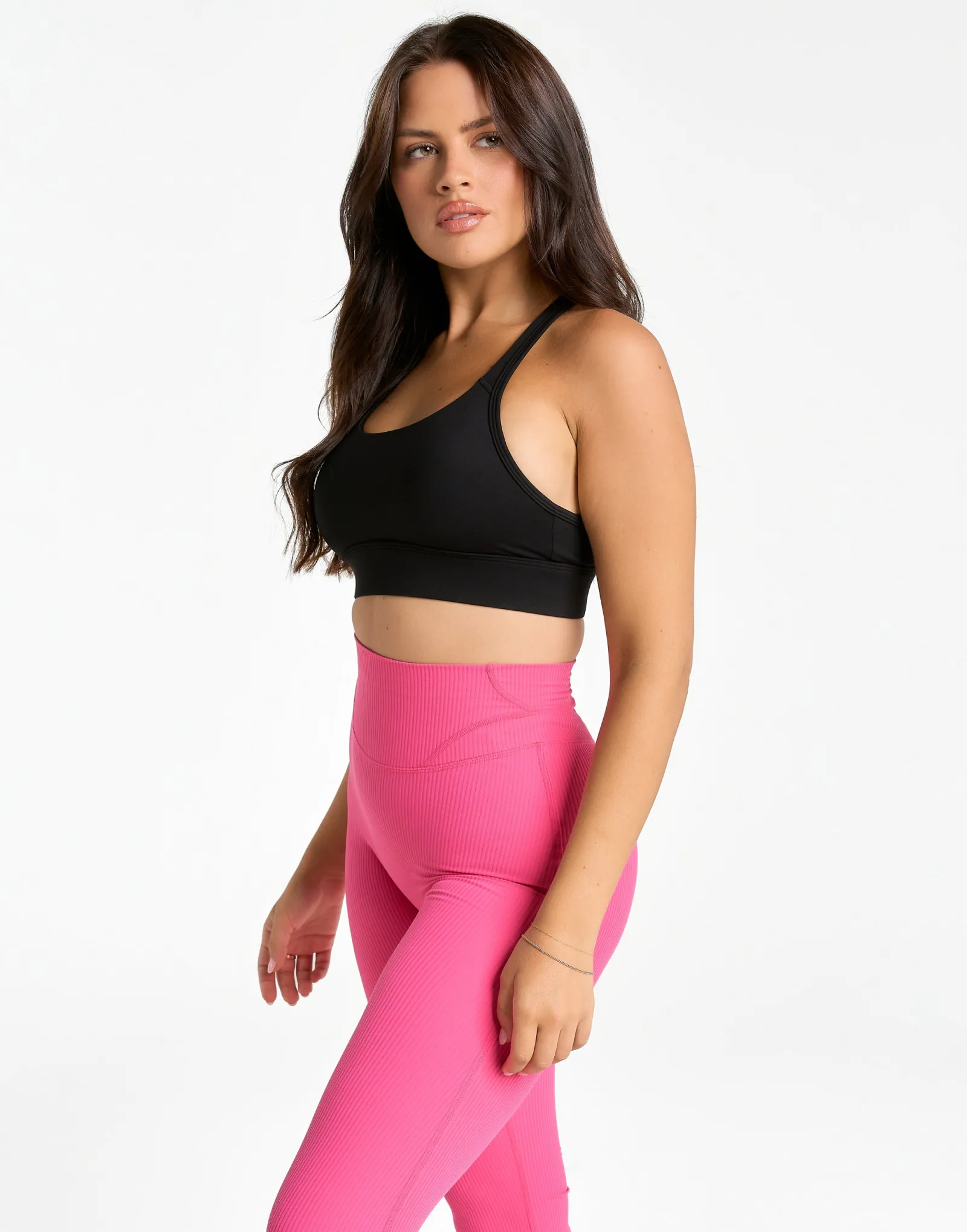 Online ECHT Flare Ribbed Leggings V2 Pink