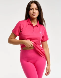 Outlet ECHT Flow Short-Sleeve Polo Pink