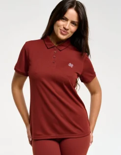 Clearance ECHT Flow Short-Sleeve Polo Brown