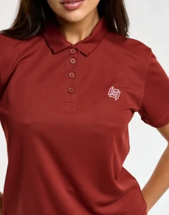 Clearance ECHT Flow Short-Sleeve Polo Brown