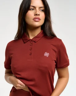 Clearance ECHT Flow Short-Sleeve Polo Brown