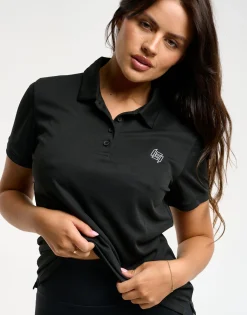 Fashion ECHT Flow Short-Sleeve Polo Black