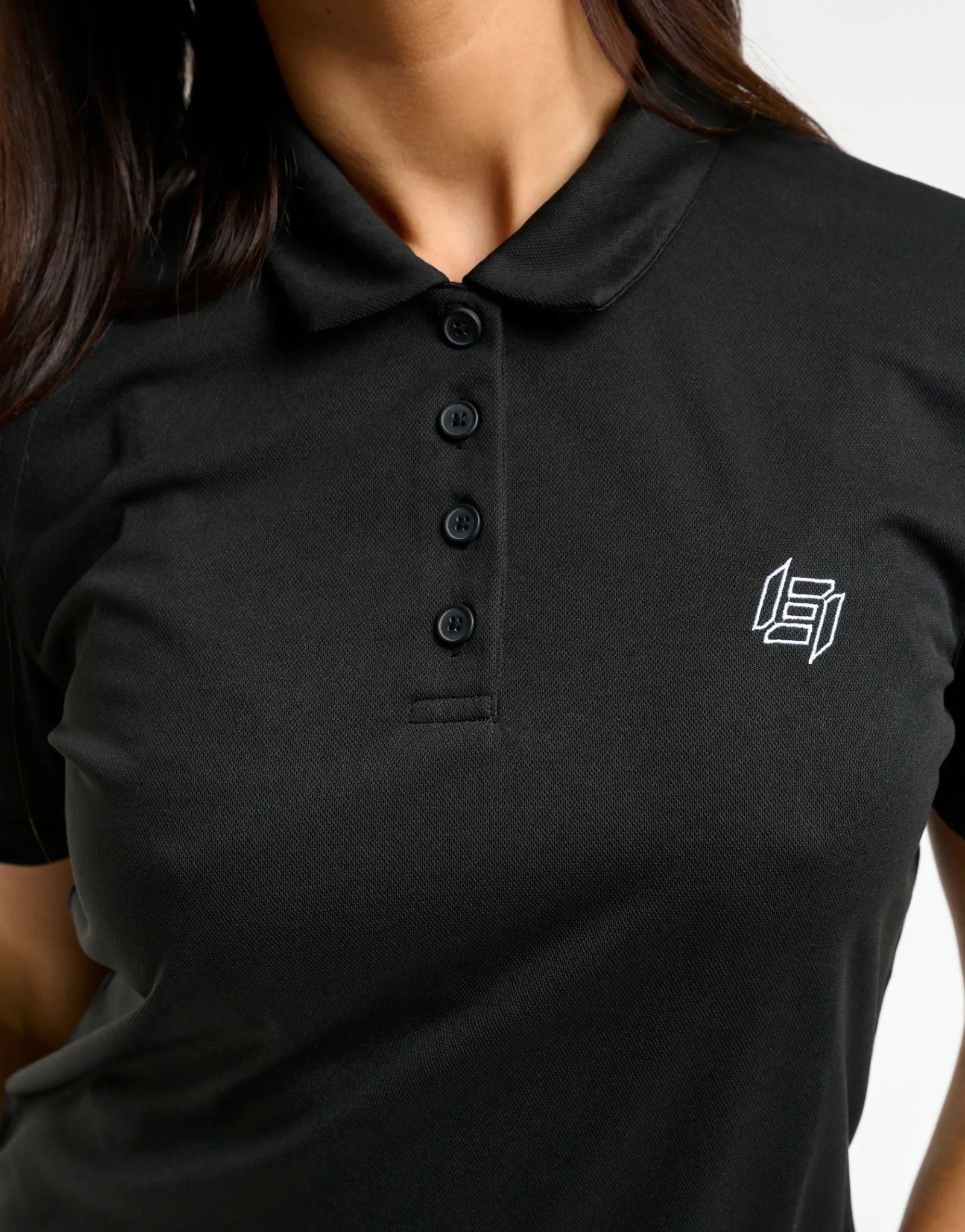 Clearance ECHT Flow Short-Sleeve Polo Black