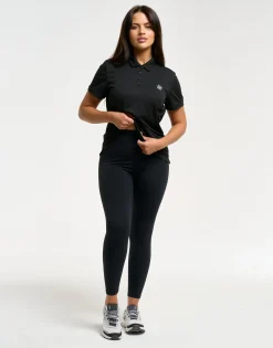 Clearance ECHT Flow Short-Sleeve Polo Black