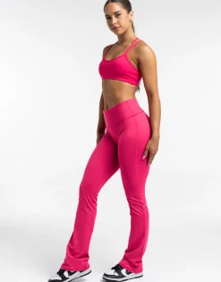 Online ECHT Fold Over Flare Leggings Bright Pink