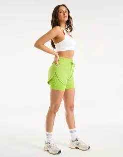 New ECHT Freedom Running Shorts Lime Green