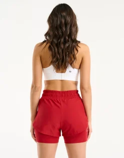 Clearance ECHT Freedom Running Shorts Scarlet Red