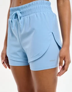 New ECHT Freedom Running Shorts Process Blue