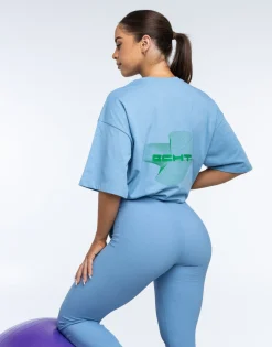 Discount ECHT Futura Oversize Tee Process Blue