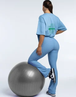 Discount ECHT Futura Oversize Tee Process Blue
