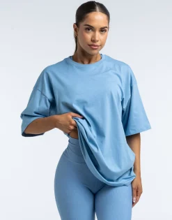 Discount ECHT Futura Oversize Tee Process Blue