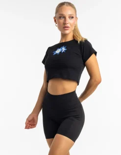 Clearance ECHT Glory Cropped Tee Black