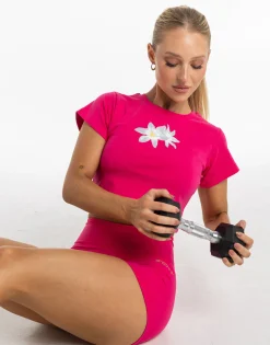 Hot ECHT Glory Cropped Tee Pink