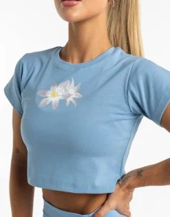 Fashion ECHT Glory Cropped Tee Blue