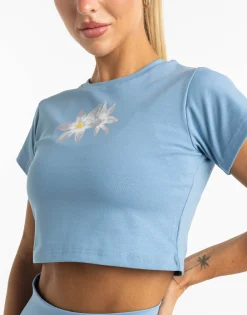 Fashion ECHT Glory Cropped Tee Blue