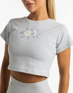 Discount ECHT Glory Cropped Tee Grey