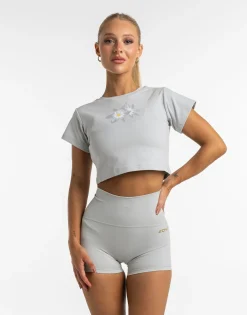 Discount ECHT Glory Cropped Tee Grey