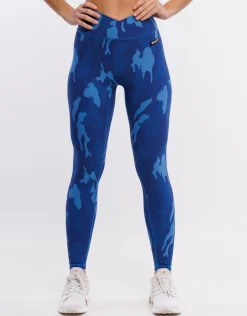 New ECHT Hyper Camo Leggings Hyper Blue