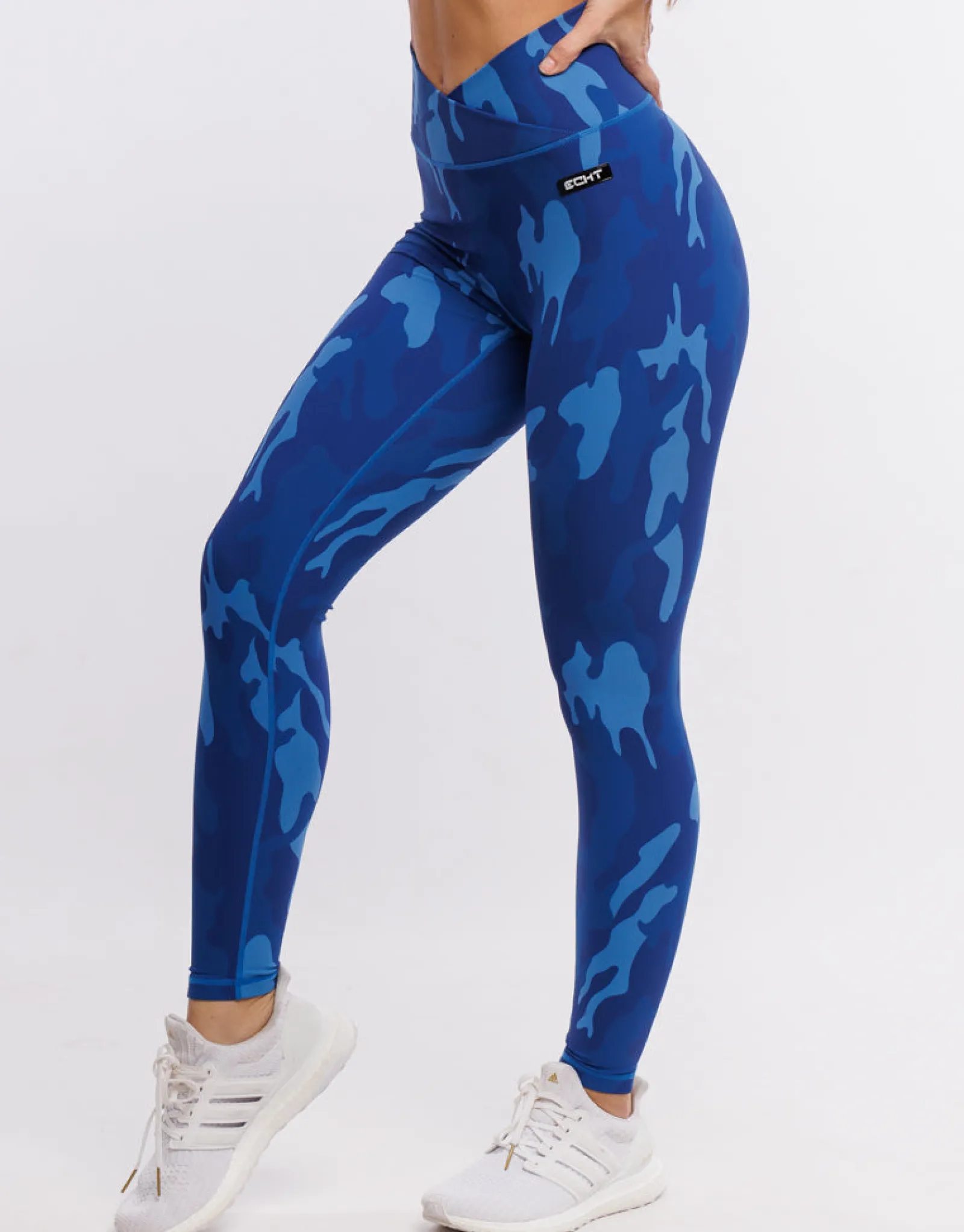 New ECHT Hyper Camo Leggings Hyper Blue