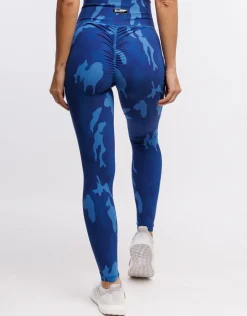 New ECHT Hyper Camo Leggings Hyper Blue
