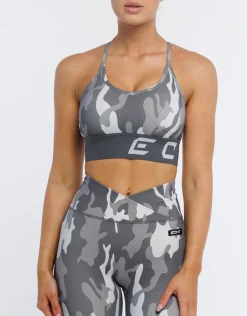 Best ECHT Hyper Camo Sports Bra Stealth Grey
