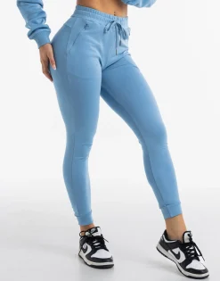 New ECHT Ladies Tapered Joggers V2 Process Blue