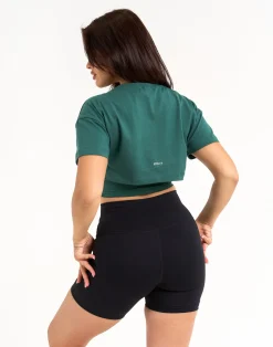 Discount ECHT Layered Cropped Tee Green