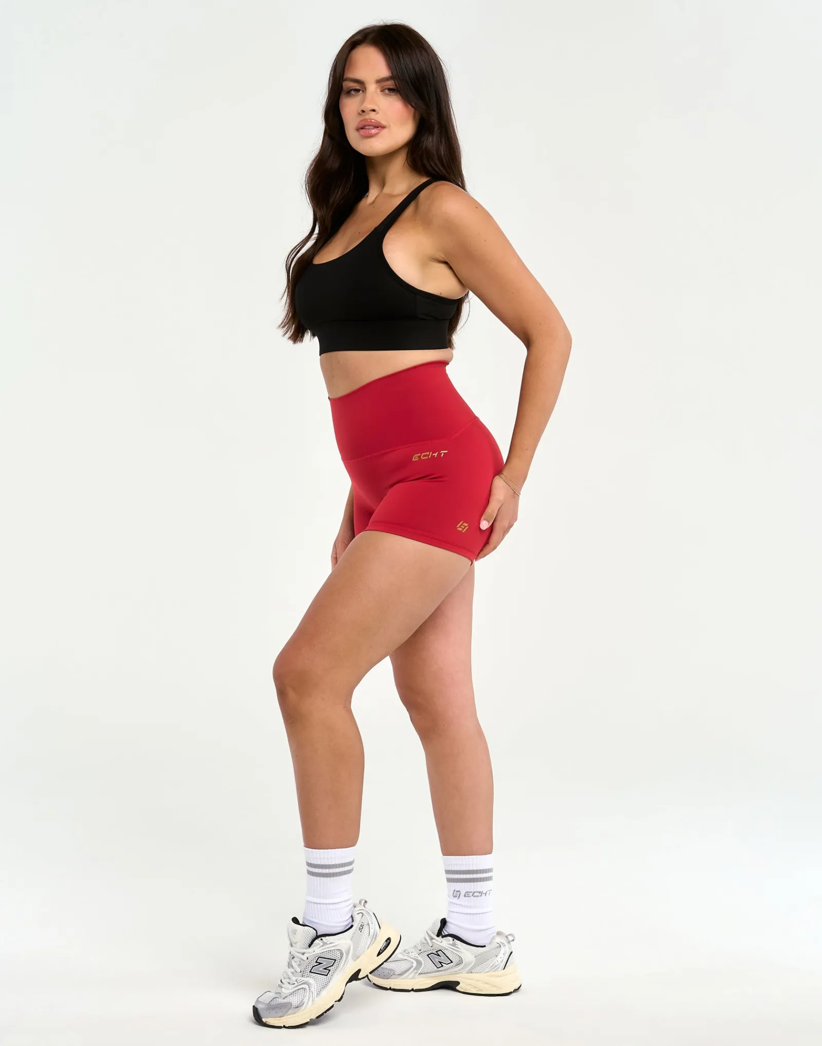 Discount ECHT Limitless Shorts 3.5" Scarlet Red