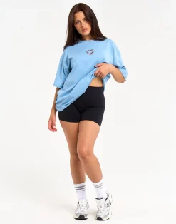 Clearance ECHT Love Oversize Tee Blue
