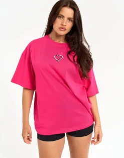 Outlet ECHT Love Oversize Tee Pink